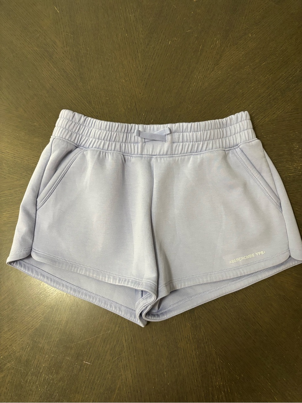 abercrombie kids lavender athletic lounge shorts